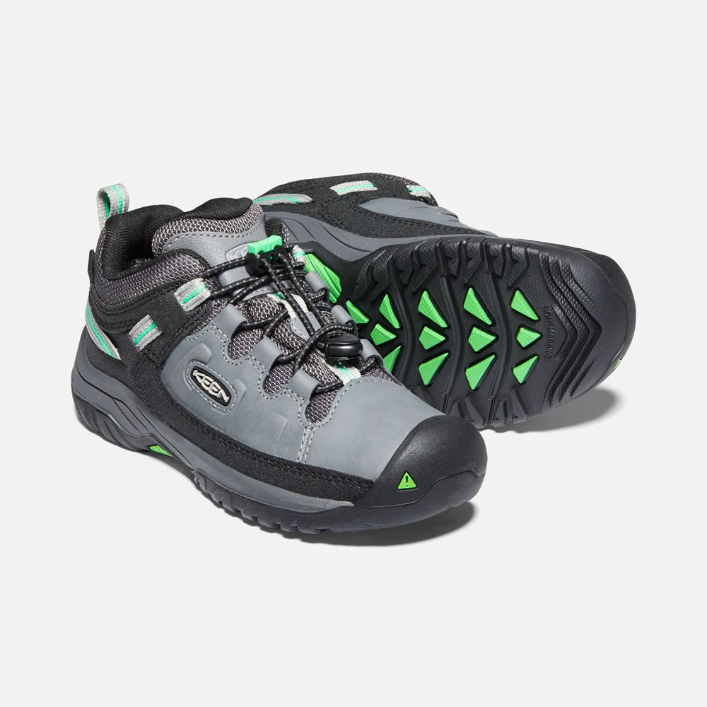 Keen Outdoor Ayakkabı Çocuk Gri/Yeşil - Targhee Waterproof - Türkiye BLOQ96032